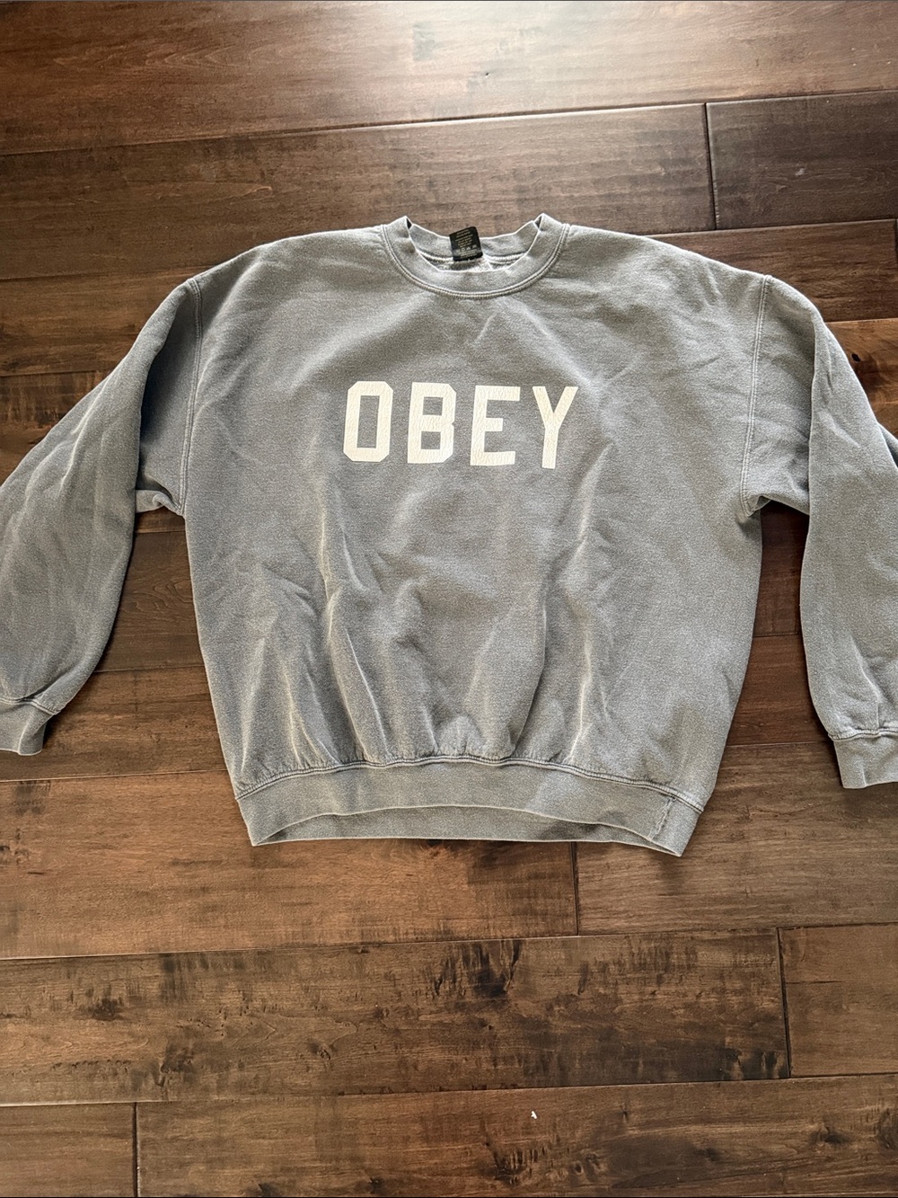Vintage Obey Gray Crewneck Sweatshirt